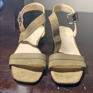Nine West Olive Green Sandals